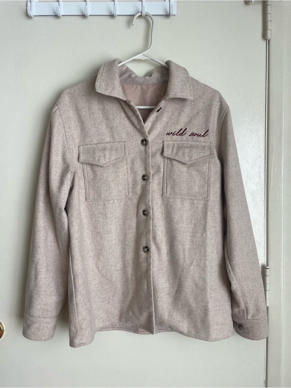 Wondery Wild Soul Women's Cream Jacket - Size Medium